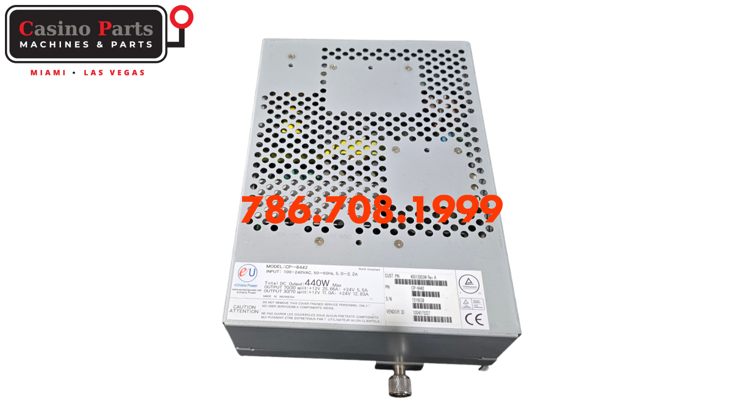 Igt Avp - 440W Power Supply 8442 Supplies