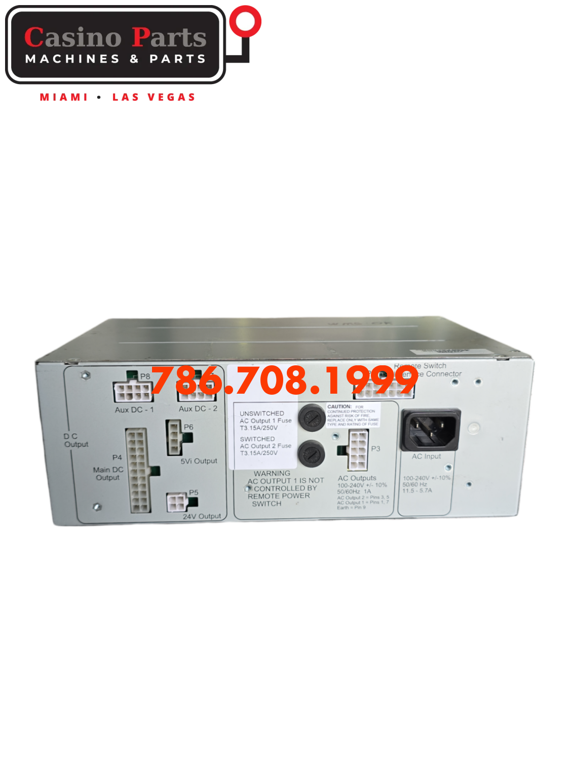 Wms Bb2 Power Supply Setec Uni750 750W Supplies